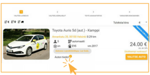valitse auto www.24rent.fi