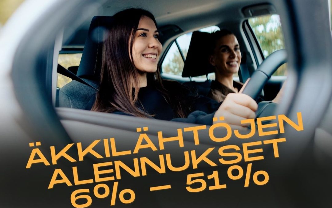 Uusi alennustyökalu äkkilähtöihin tuo entistä edullisemmat autot lähemmäksi kaikkia!