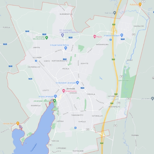 Vuokra-autojen sijainnit Järvenpäässä - 24Rent Vuokra-autojen sijainnit Järvenpäässä - 24Rent