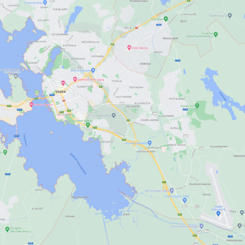 Pakettiautojen sijainnit Vaasassa - 24Rent Pakettiautojen sijainnit Vaasassa - 24Rent