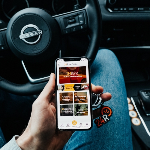 Yhteiskäyttöauto - Maailman helpoin vuokra-auto - 24Rent