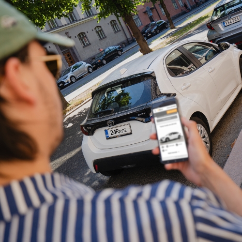 Yhteiskäyttöauto - Maailman helpoin vuokra-auto - 24Rent
