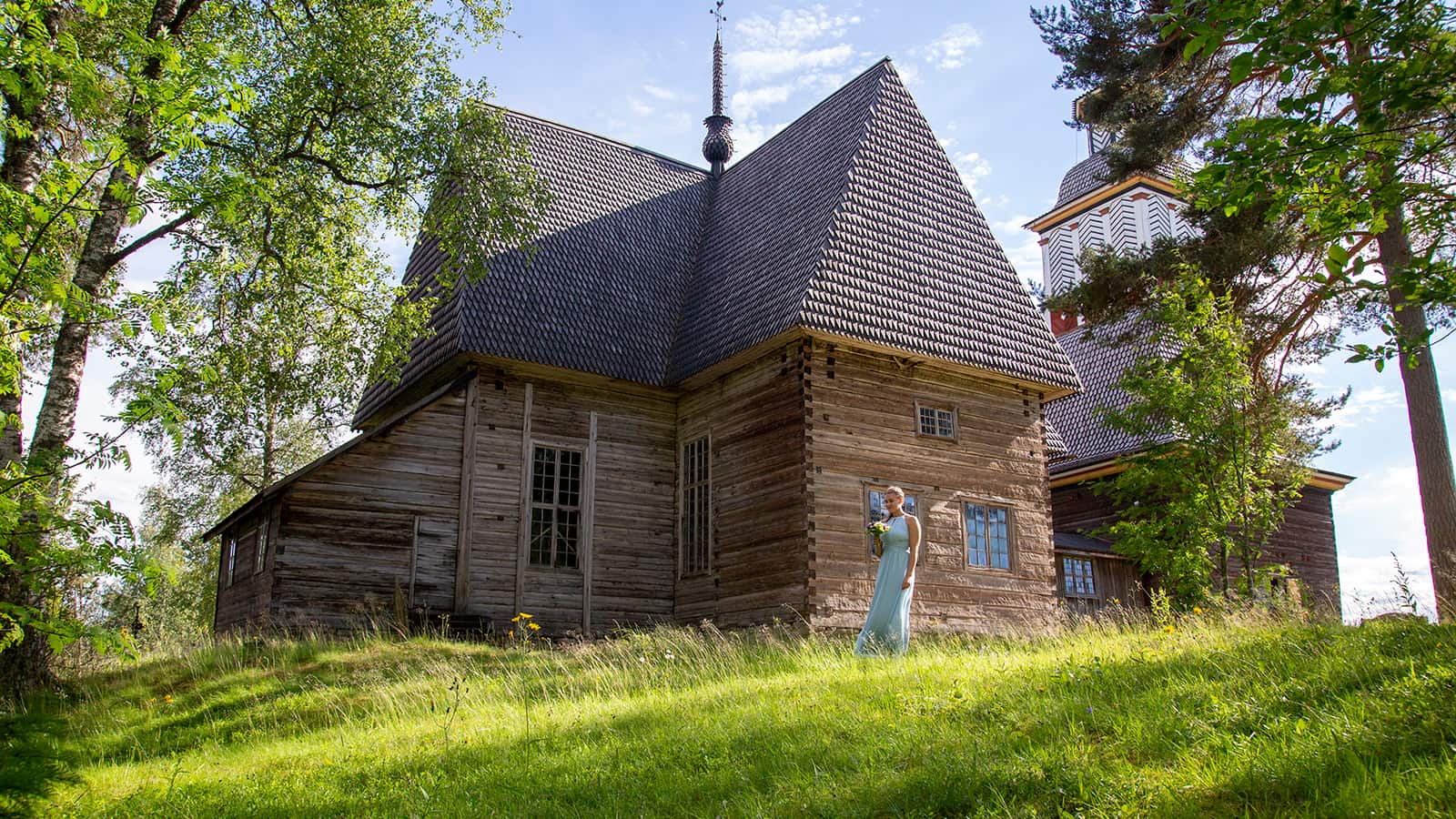 The beautiful old chorch of Petäjävesi. 