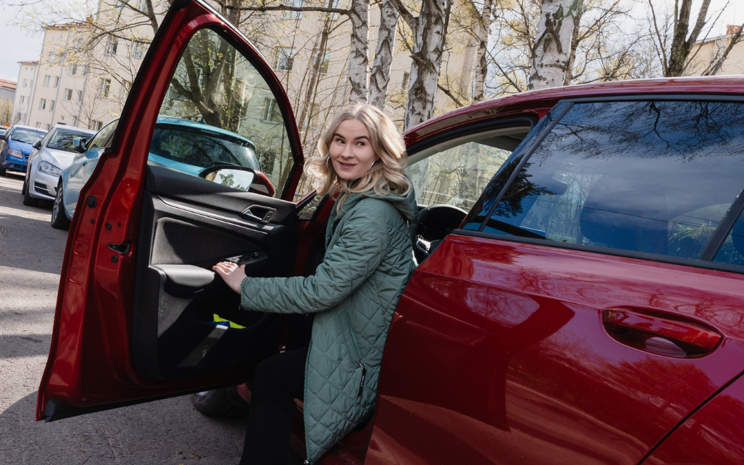 Auto on helppo noutaa keskeiseltä sijainnilta 